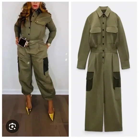 Zara Patchwork Jumpsuit.Limited Edition. New With Tags. - Picture 2 of 11